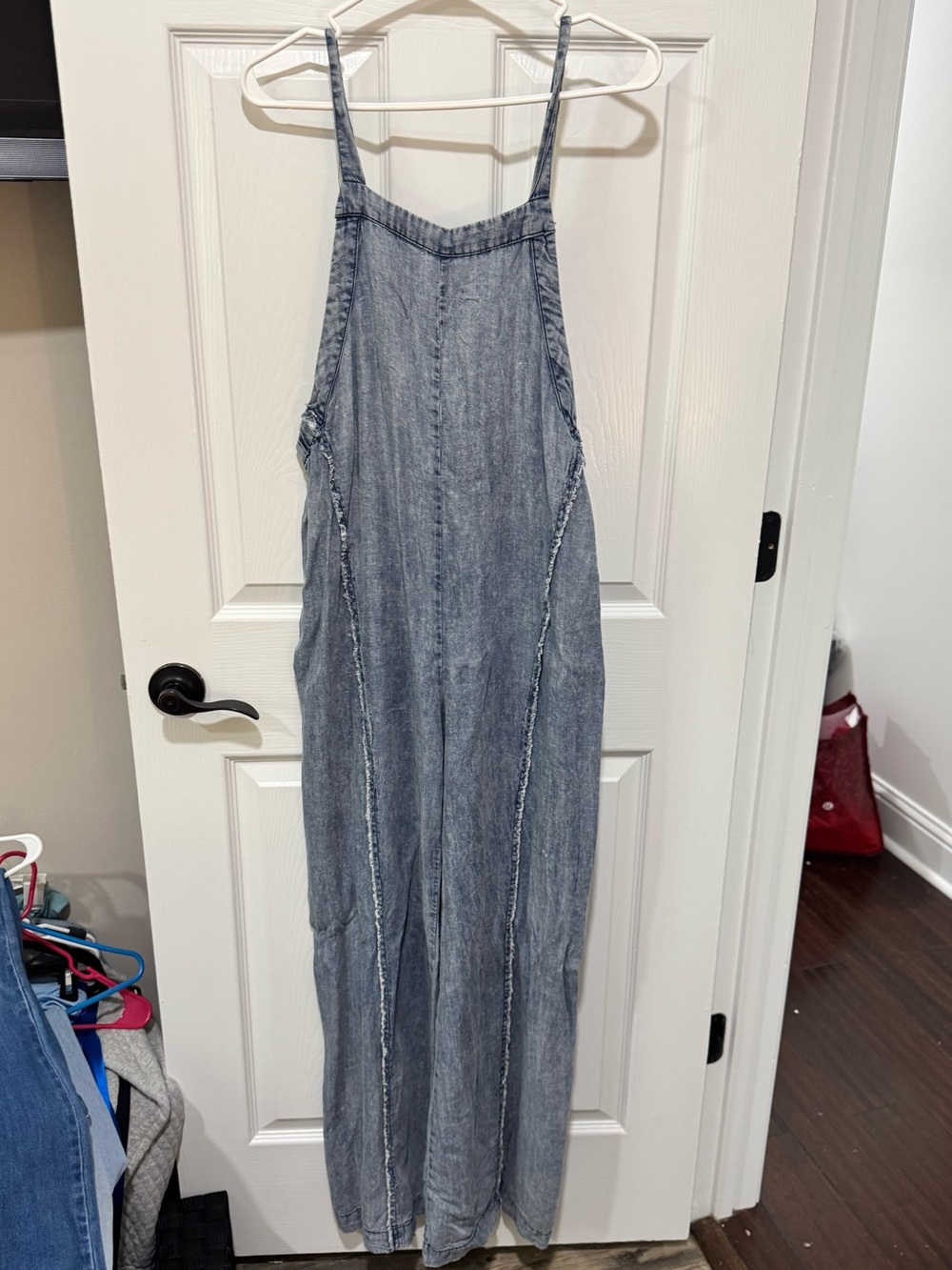 eesome Light Blue Denim Overalls Jumpsuit